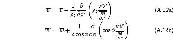 \begin{subequations}\begin{align}
 \overline{v}^* 
 & =
 \overline{v} 
 - \Dinv{...
...\theta'}}
 {\overline{\DP{\theta}{z^*}}}
 \right)
 \end{align}\end{subequations}