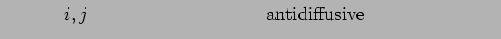 $\displaystyle \mbox{$B3J;RE@(B $i,j$\ $B$+$i=P$F9T$/A4$F$N(B antidiffusive
$B%U%i%C%/%9$NOB(B}$