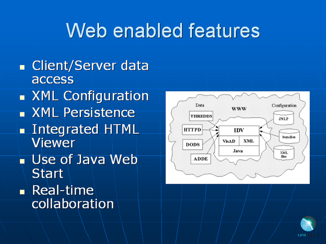 Web enabled features