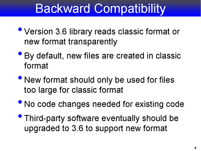 Backward Compatibility