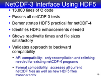 NetCDF-3 Interface Using HDF5