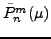 $\tilde{P}_n^m(\mu)$