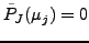 $ \tilde{P}_J(\mu_j)=0$