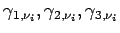 $\gamma _{1,\nu _{i}},\gamma _{2,\nu _{i}},\gamma _{3,\nu _{i}}$