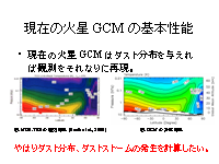 ���ߤβ��� GCM �δ�����ǽ