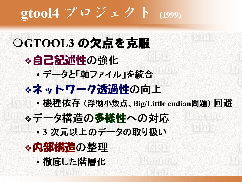 gtool4 �ץ���������  (1999)