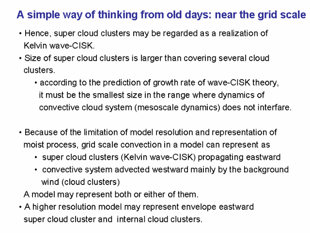  A simple way of thinking from old days: near the grid scale