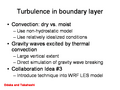 Turbulence in boundary layer