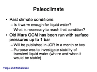 Paleoclimate