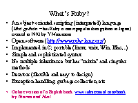 What��s Ruby?