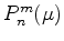 $ P^m_n(\mu)$