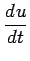 $\displaystyle \DD{u}{t}$