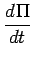 $\displaystyle \DD{\Pi}{t}$
