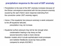  precipitation responce to the east of SST anomaly