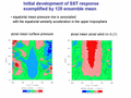  Initial development of SST responce exemplified by 128 ensemble mean