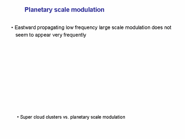  Planetary scale modulation