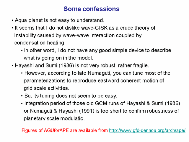  Some confessions