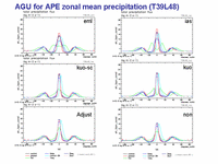  AGU for APE zonal mean precipitation (T39L48)