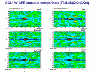  AGU for APE cumulus comparison (T39L48) Qobs3Keq