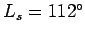 $L_s = 112^{\circ}$